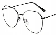 Okulary korekcyjne, oprawki, szkła - Okulary korekcyjne czarne ładne metal -3.25 - miniaturka - grafika 1