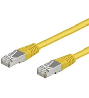 Kable miedziane - Goobay 0.25m Cat. 5e SFTP kabel sieciowy Żółty 0,25 m - miniaturka - grafika 1