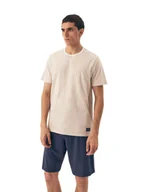 Piżamy męskie - Piżama męska Dive 42633 biała - miniaturka - grafika 1