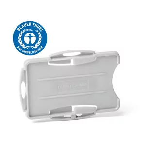 Etui do 2 kart identyfikacyjnych DURABLE ID Eco szare 898910 10szt. - Identyfikatory - miniaturka - grafika 1