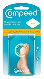 COMPEED Plastry na zwyrodnienia kostne-halluksy średnie 5 szt. 9035914 - Apteczki i materiały opatrunkowe - miniaturka - grafika 1