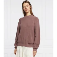 Swetry damskie - Joop! Wełniany sweter | Relaxed fit - miniaturka - grafika 1