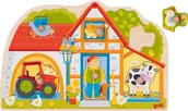 Układanki dla dzieci - Układanka z uchwytami Moja farma Goki - miniaturka - grafika 1