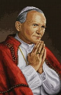 Zestaw do haftu krzyżykowego wyszywanka Jan Paweł II (7070) - Pasmanteria - miniaturka - grafika 1