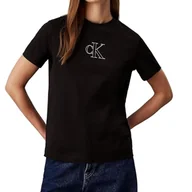 Koszulki i topy damskie - Koszulka damska Calvin Klein Regular bawełniana-S - miniaturka - grafika 1