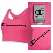 Koszulki i topy damskie - Champion Top Stanik Sportowy Racerback Różowy Rozmiar XS - miniaturka - grafika 1