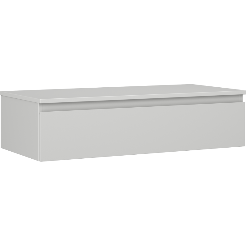 Mexen Orio szafka łazienkowa podumywalkowa 100 cm z blatem, 1 szuflada, szara mat - 91A10-10023-1-BFC62