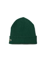 Czapki damskie - Lacoste Czapka beanie, ZIELONY, Rozmiar uniwersalny - miniaturka - grafika 1
