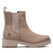 Botki damskie - Sztyblety Timberland Carnaby Cool Basic Chlsea TB0A41CW9291 Beżowy - miniaturka - grafika 1