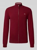 Swetry męskie - Kurtka z dzianiny z zamkiem błyskawicznym - miniaturka - grafika 1