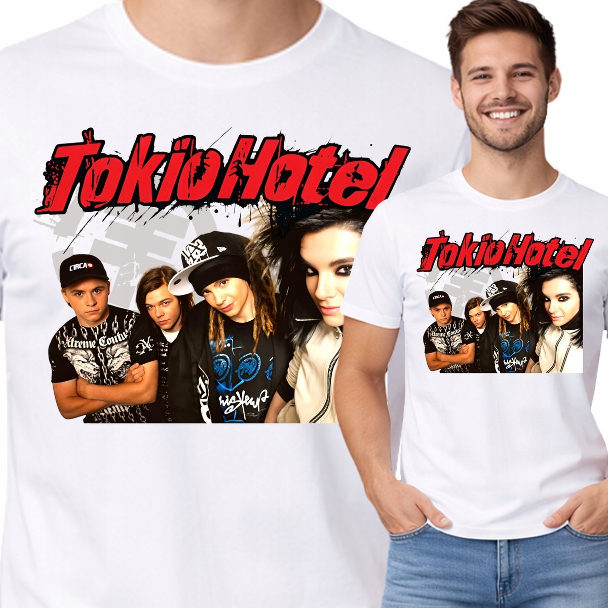 Koszulka Tokio Hotel Męska T-Shirt Prezent Premium XXL P423