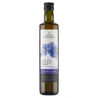 Olej spożywczy - Oliwia Kaszubska Olej lniany tłoczony na zimno 500 ml - miniaturka - grafika 1