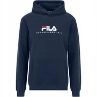 Bluzy męskie - Bluza męska Fila Brunssum granatowa FAU0145 50004 S - miniaturka - grafika 1