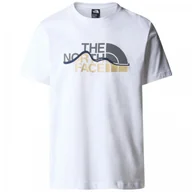 Koszulki sportowe męskie - Koszulka męska The North Face M S/S Mountain Line Tee Rozmiar: L / Kolor: biały - miniaturka - grafika 1