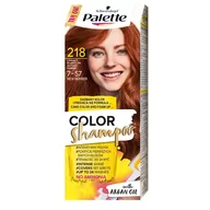 Farby do włosów i szampony koloryzujące - Schwarzkopf Palette Color Shampoo 218 Lśniący bursztyn - miniaturka - grafika 1