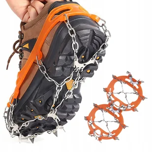 RACZKI ŁAŃCUCHY DO BUTÓW na lód kolce uniwersalne antypoślizgowe trekking - Skarpetki dla dzieci RACZKI ŁAŃCUCHY DO BUTÓW na lód kolce uniwersalne antypoślizgowe trekking - Skarpetki dla dzieci - miniaturka - grafika 1