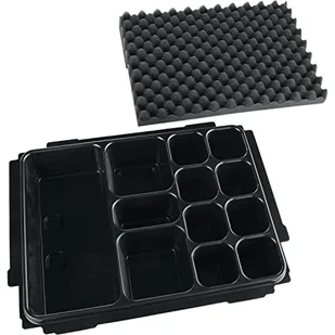 MAKITA universal insert for small parts P-83674 black insert for MAKPAC case - Akcesoria do elektronarzędzi - miniaturka - grafika 1