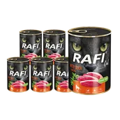 Mokra karma dla kotów - Dolina Noteci RAFI Cat Adult z kaczką 12 x 400g 53515-uniw - miniaturka - grafika 1