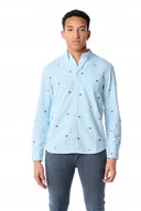 Koszule męskie - WRANGLER 1 PKT BUTTON DOWN BLUE GLOW W5A3BMB11 M - miniaturka - grafika 1