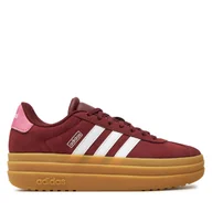 Buty dla dziewczynek - Sneakersy adidas VL Court Bold Lifestyle Kids IH4780 Bordowy - miniaturka - grafika 1
