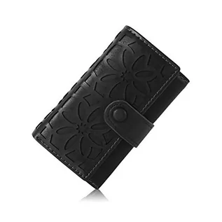 Portfele - HiClothbo Portfel damski, dostępny w wielu kolorach, skóra PU, mały portfel damski, portmonetka, czarny, rozmiar uniwersalny, czarny, jeden rozmiar - grafika 1