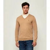 Swetry męskie - POLO RALPH LAUREN Wełniany sweter Slim Fit - miniaturka - grafika 1