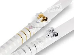 Świeca SWAROVSKI KRYSZTAŁKI - Pamiątka Chrztu Świętego - miniaturka - grafika 1