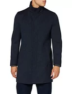 Płaszcze męskie - bugatti męski płaszcz wełniany, morski, 52 - miniaturka - grafika 1