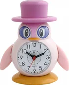 Wyposażenie pokoiku dziecięcego - Budzik Perfect BB152 dziecięcy pingwin różowy . - miniaturka - grafika 1