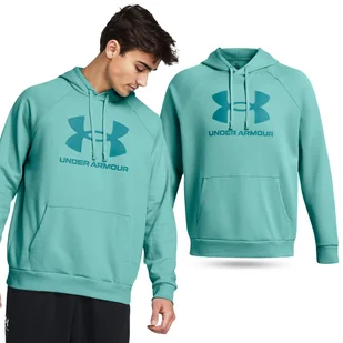 Bluza fitness męska UNDER ARMOUR Rival Fleece Logo z kapturem - Bluzy sportowe męskie - miniaturka - grafika 1