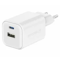 Ładowarki do telefonów - Ładowarka sieciowa Swissten GAN 1x USB-C 45W PD + 1x USB-A 18W QC (22071300) Biała - miniaturka - grafika 1