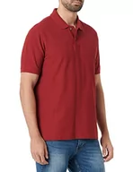 Koszulki męskie - bugatti Męska koszulka polo 8100-25030, czerwona, normalna - miniaturka - grafika 1