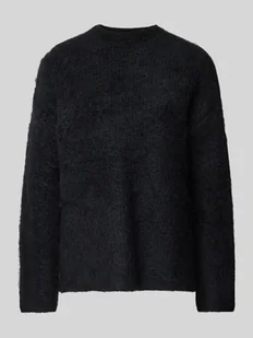 Sweter z dzianiny o kroju comfort fit z dodatkiem wełny model ‘MALA’ - Swetry damskie - miniaturka - grafika 1
