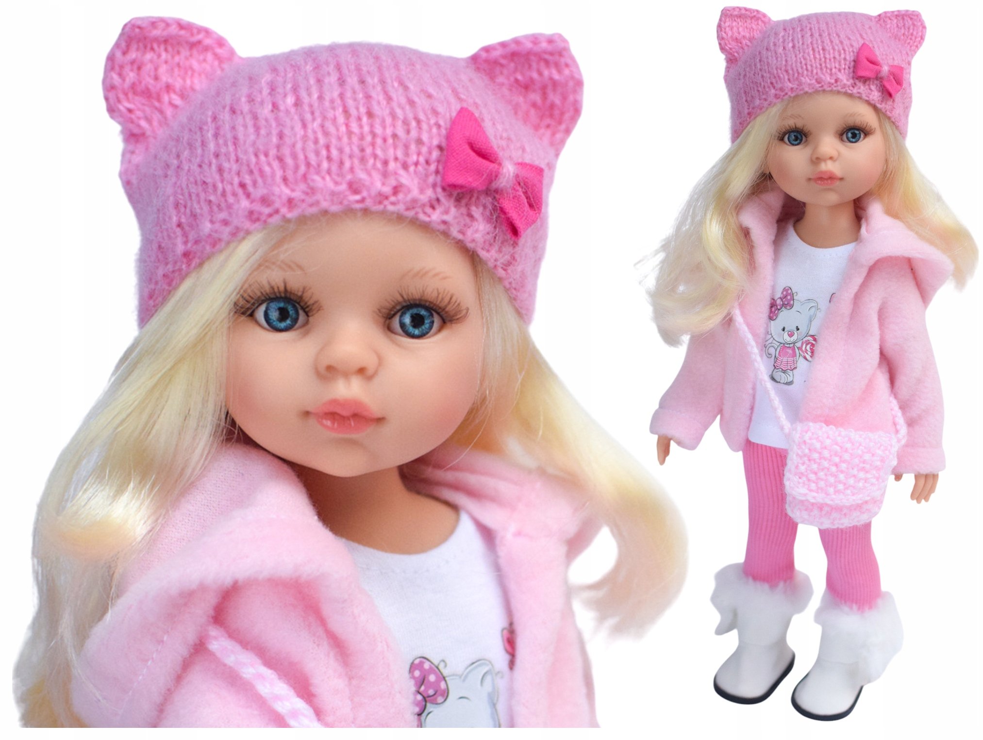 Lalka hiszpańska Paola Reina 32cm Claudia+ ubranka, buciki pudełko