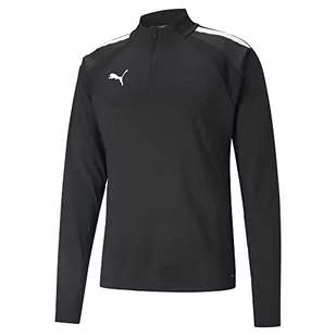 PUMA PUMA Męski sweter z zamkiem błyskawicznym Teamliga 14 Puma Black-Puma White L 657236 - Swetry męskie - miniaturka - grafika 1