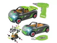 Zabawki konstrukcyjne - Samochód Sportowy Porsche Do Rozkręcania I Skręcania Wkrętarka - miniaturka - grafika 1