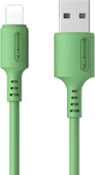 Kable USB - Kabel USB-A-USB-C 3 A Somostel zielony - miniaturka - grafika 1