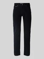 Spodnie męskie - Spodnie sztruksowe o kroju tapered fit model ‘Lyon’ - miniaturka - grafika 1