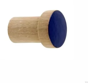 Wieszak ścienny Simple Drewniany Emaliowany Ultramaryna - Olej Biały - Wieszaki i stojaki Wieszak ścienny Simple Drewniany Emaliowany Ultramaryna - Olej Biały - Wieszaki i stojaki - miniaturka - grafika 1