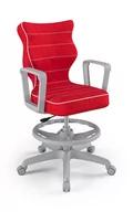 Fotele i krzesła biurowe - Krzesło młodzieżowe, Entelo, Norm szary, Visto 09, rozmiar 6 WK+P - miniaturka - grafika 1