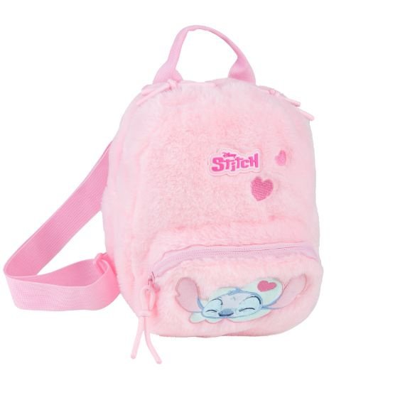 Plecak dziecięcy Disney Stitch Fluffy różowy 10L