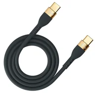 Kable USB - 3MK Hyper Silicone USB-C - USB-C 2.0m 100W czarny - miniaturka - grafika 1