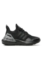 Buty dla dziewczynek - adidas Sneakersy Rapidasport Bounce Sport Running Lace Shoes HP6125 Czarny - miniaturka - grafika 1