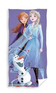 Okrycia kąpielowe dla dzieci - KRAINA LODU FROZEN OLAF Dziecięcy DUŻY RĘCZNIK Kąpielowy BAWEŁNIANY 140 - miniaturka - grafika 1