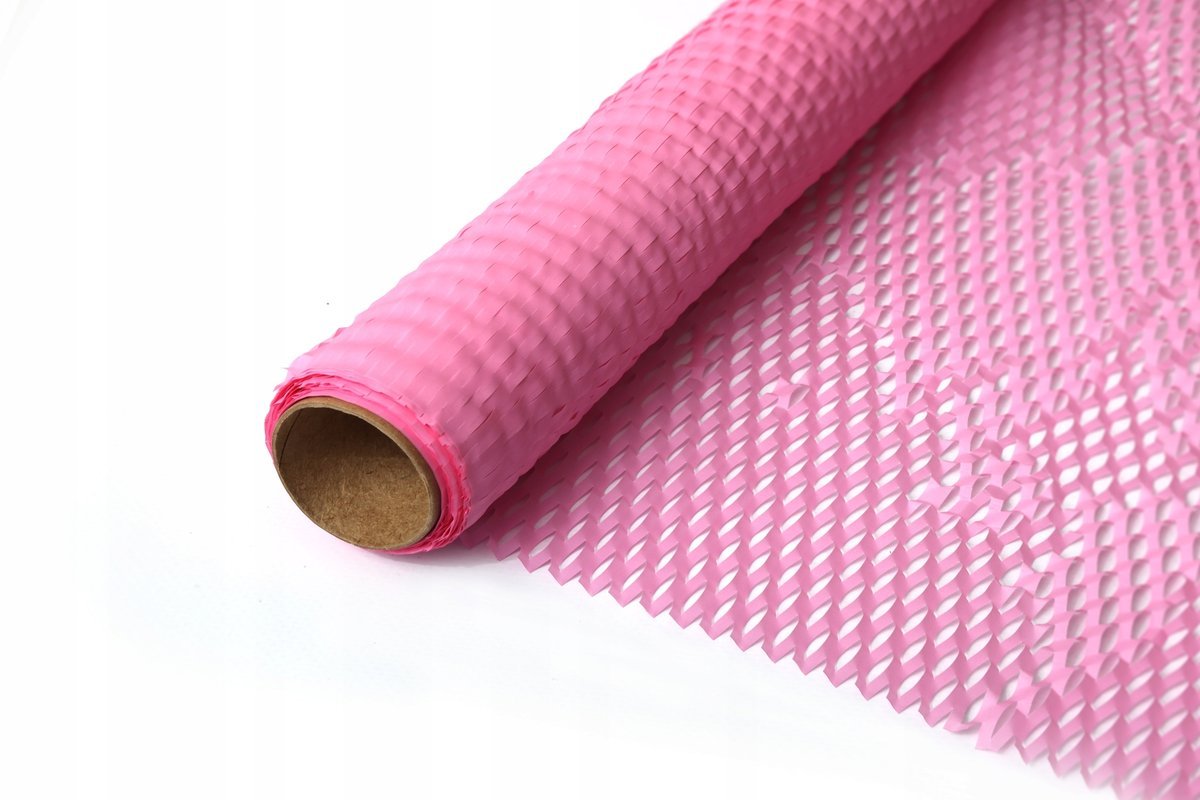 Folia dekoracyjna WYPEŁNIACZ PLASTER MIODU 10m LILIOWORÓŻOWY Golderia
