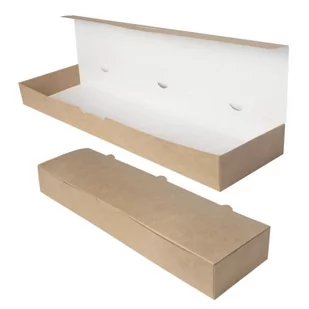Pudełko papierowe na zapiekankę 38x11x5 100szt - Opakowania gastronomiczne - miniaturka - grafika 1