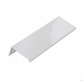 Zawiasy, okucia i inne akcesoria - Uchwyt meblowy krawędziowy 2446 128 Chrom Polerowany - miniaturka - grafika 1