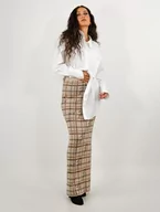 Spódnice - Damska spódnica z dzianiny maxi w kratę odzież na co dzień jesień zima damska dzianinowa odzież UK 14, W kratkę, 40 - miniaturka - grafika 1