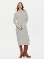Sukienki - Tommy Hilfiger Sukienka dzianinowa WW0WW43080 Szary Regular Fit - miniaturka - grafika 1