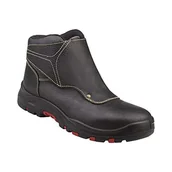 Obuwie robocze - DELTAPLUS COBRA4 S3 SRC TRZEWIKI Z ZAKŁADKĄ ZE SKÓRZANEGO KRUPONU BARWIONEGO, PODESZWA Z PU, KAUCZUKU I NITRYLU; CZARNY - miniaturka - grafika 1